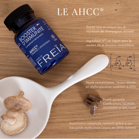 BOOSTER D'IMMUNITÉ AHCC® & VITAMINE C LIPOSOMALE